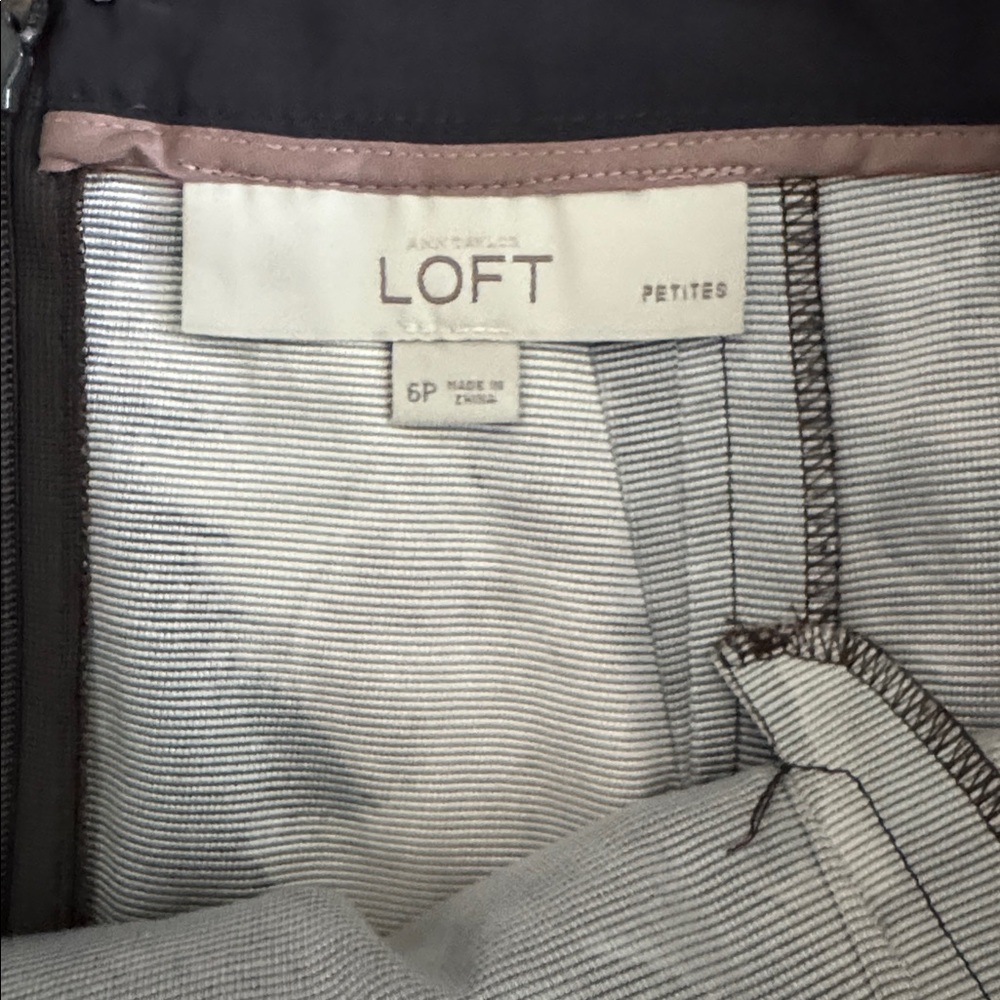 LOFT Abstract Mini Skirt in Black, Brown, and Pink - Picture 2 of 3